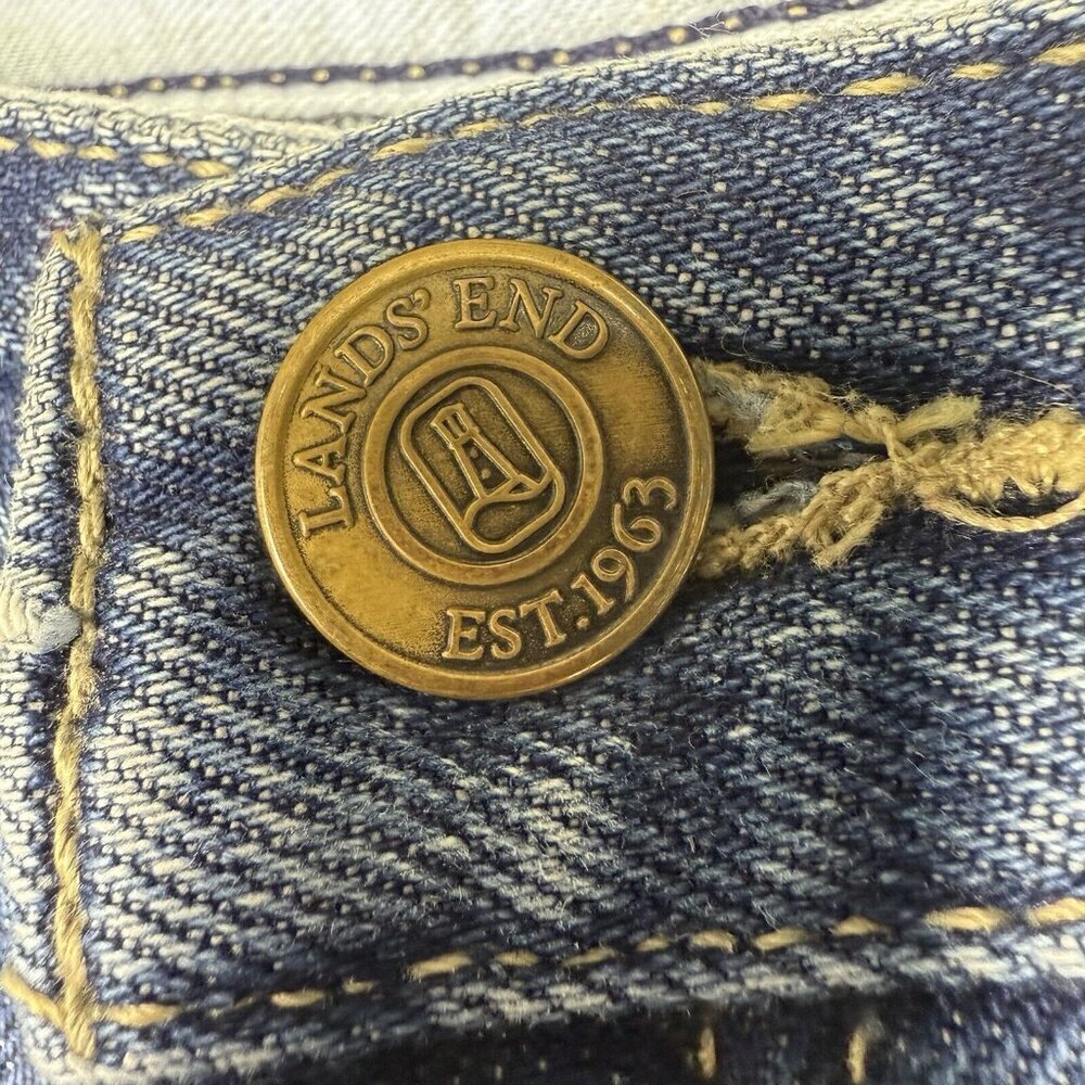 Lands End High Rise Tapered Jeans Classic Denim Straight Leg Women’s Size 12 - Picture 3 of 10